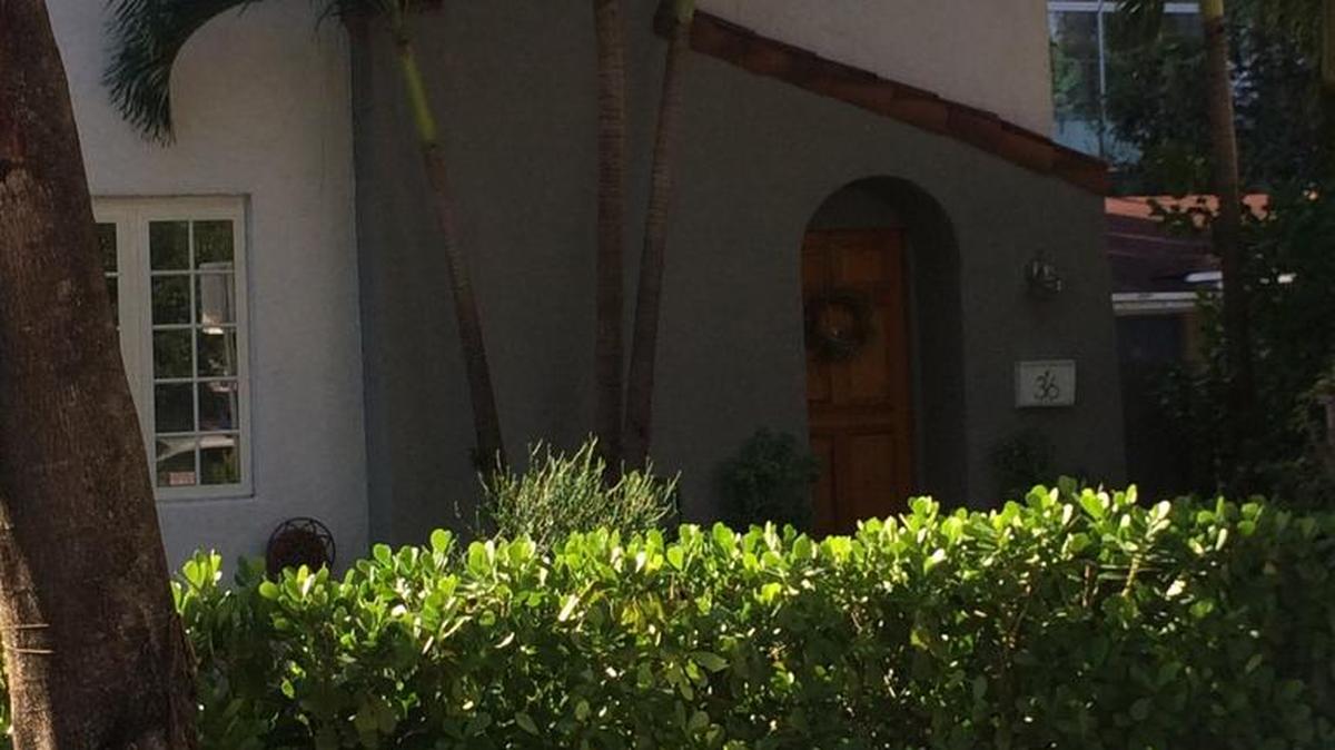 A suspected burglar was shot outside this house in Miami’s Design District Tuesday morning.