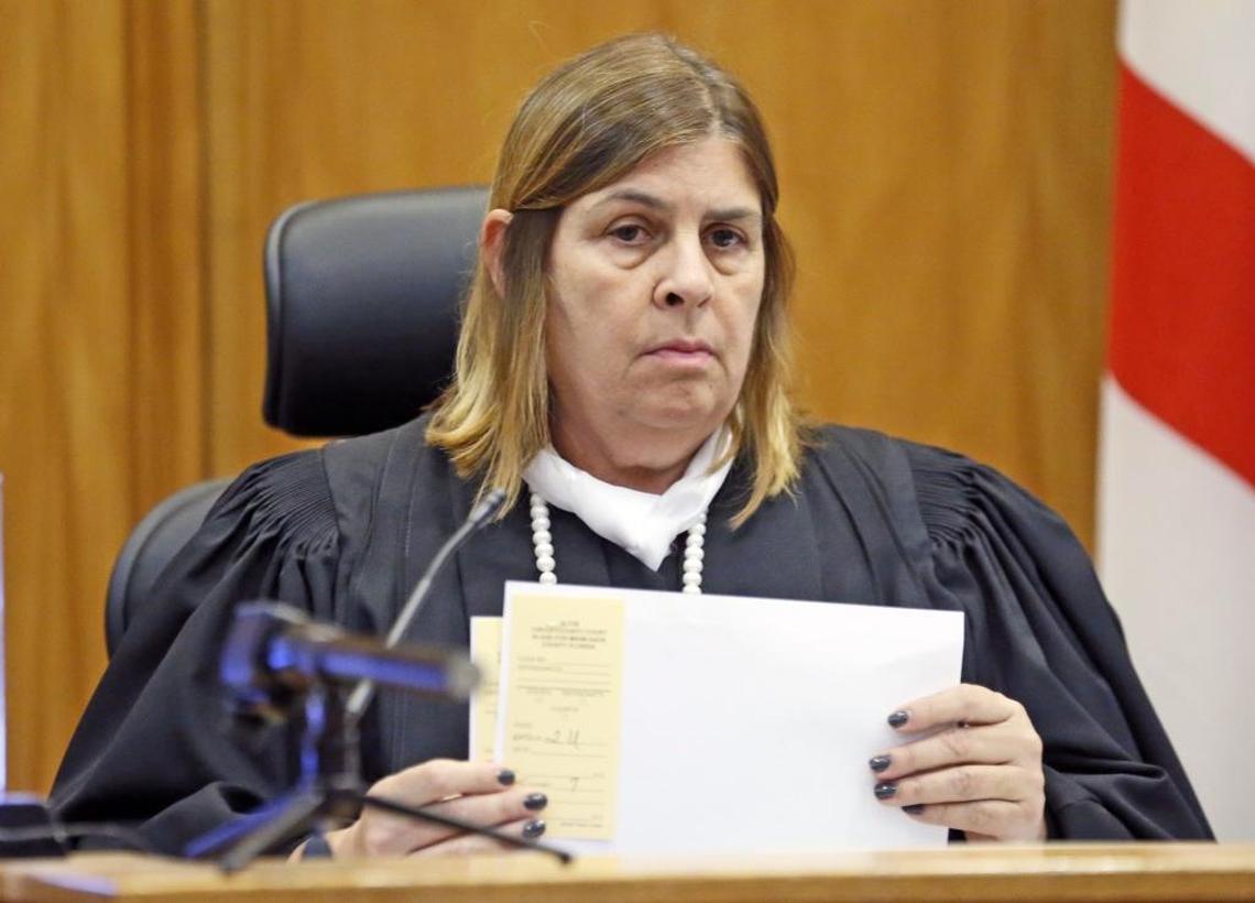 Miami-Dade Circuit Judge Teresa Mary Pooler, shown here in 2015, this month approved medical marijuana for convicted killer Miguel Valdes.
