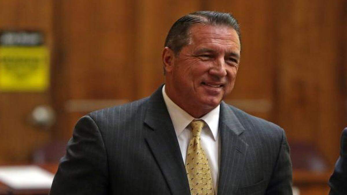 
Ex-Homestead mayor Steve Bateman in court, Monday, September 15, 2014.
