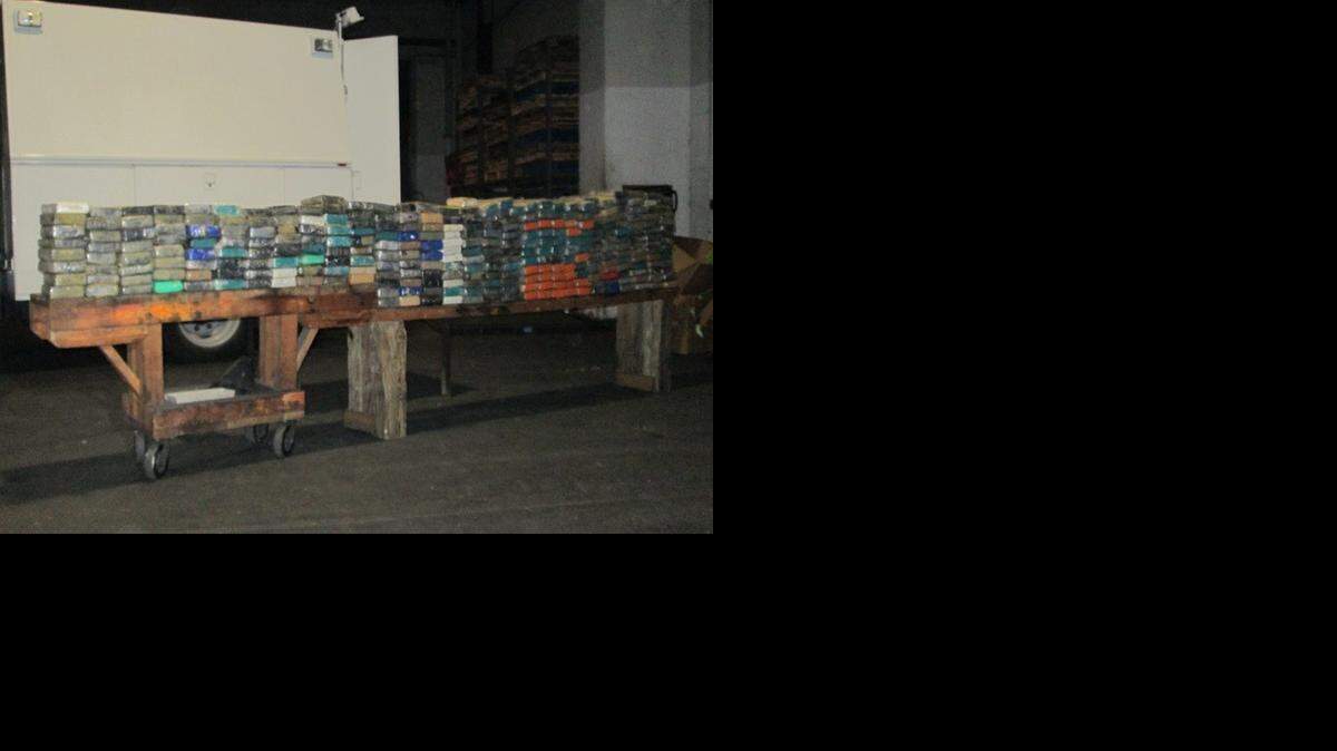 
Customs and Border Protection officers found 797 pounds of cocaine hidden in a boat at the Miami River on Feb. 27.
