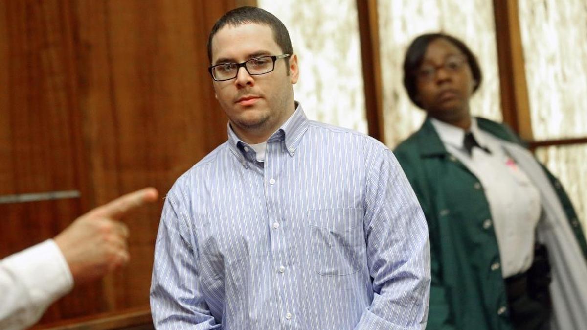 Michael Hernandez, who was convicted of murdering his classmate Jaime Gough at Southwood Middle School in 2004, enters the courtroom at Miami-Dade Criminal Court for resentencing in 2016. A court of appeals on Wednesday, May 16, 2018, upheld his life sentence.