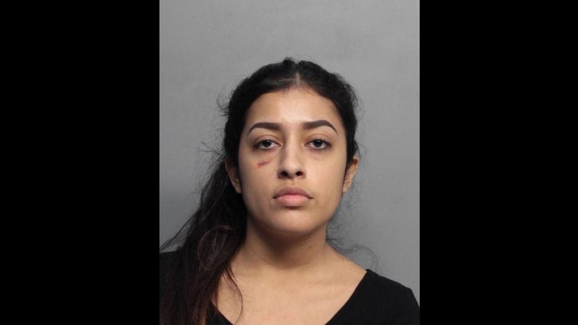 Sherry Moody, 24, was arrested by Miami Beach police and charged with felony battery on Feb. 8, 2018, in the Jan. 26 attack of a fellow shared Lyft passenger in South Beach.
