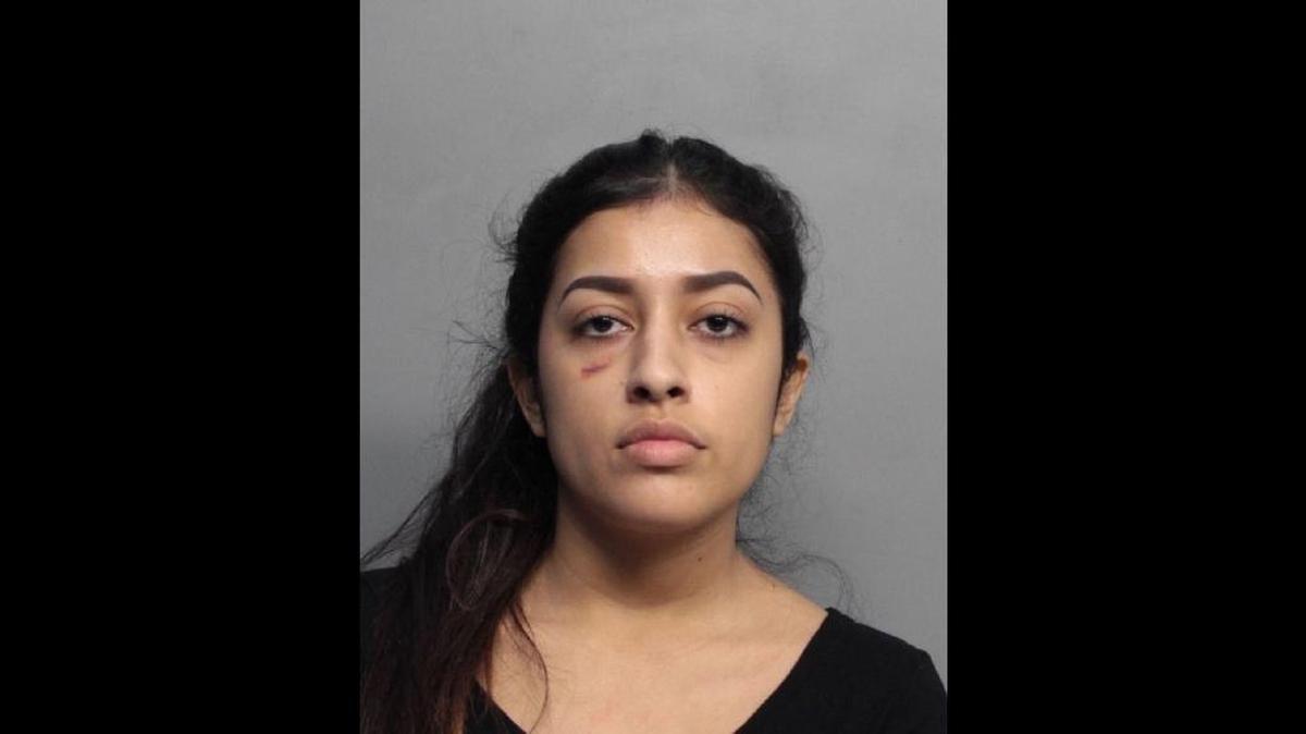 Sherry Moody, 24, was arrested by Miami Beach police and charged with felony battery on Feb. 8, 2018, in the Jan. 26 attack of a fellow shared Lyft passenger in South Beach.