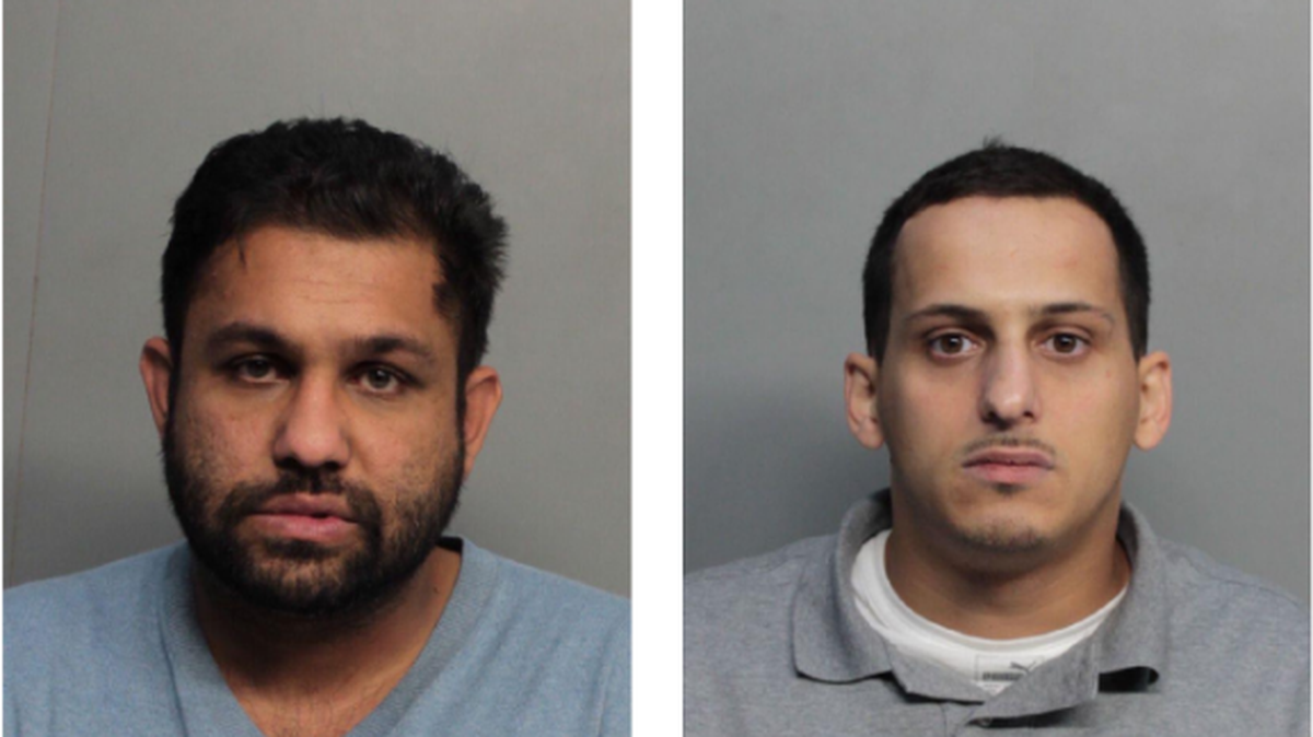 Donny Anthony Evans and Joshua Evans were arrested in Hialeah after an 83-year-old woman pointed out Evans in a lineup as the man behind a distraction burglary scam at her home.