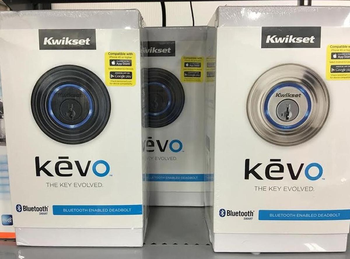 Kwikset’s Kevo smart deadbolt.