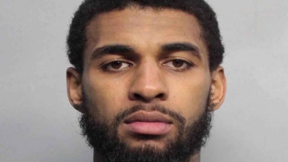 Glen Rice Jr. was locked up for much of Tuesday on battery charges.