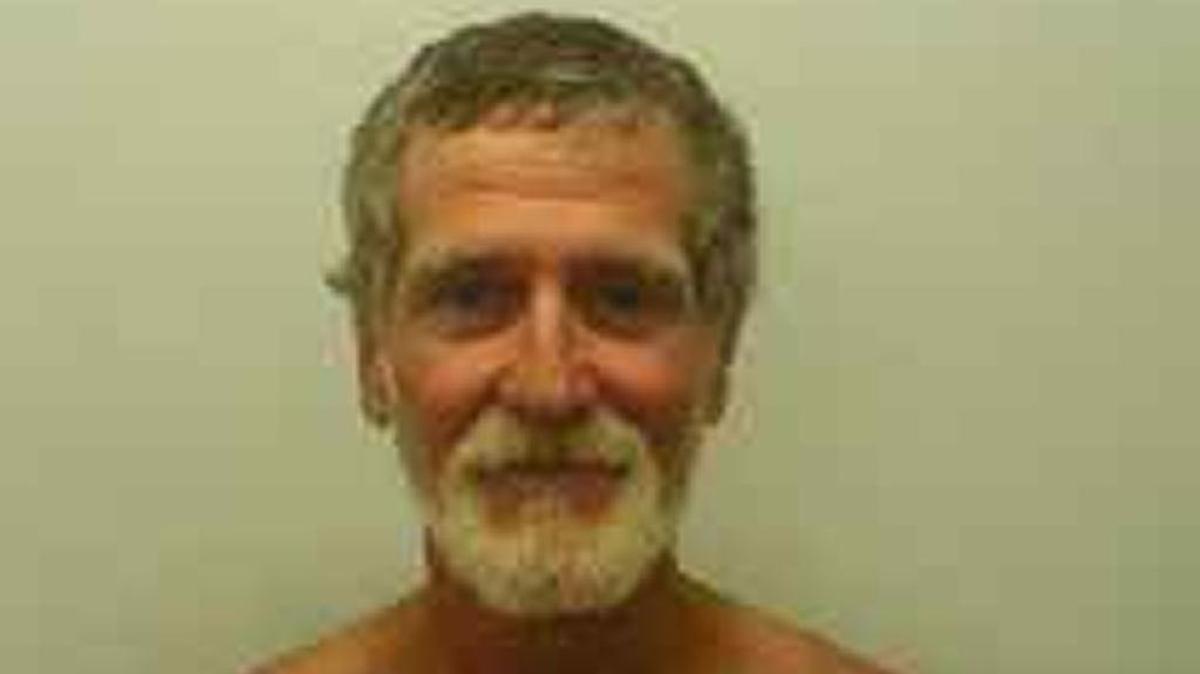 Randy Sharp, 53, accused of threatening to shoot people with a spear gun.