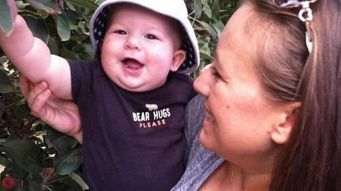 Luca Sholey with his mother, Melissa Wolfe. Luca’s death is under investigation after he was found unresponsive while in the care of his mother’s then boyfriend.