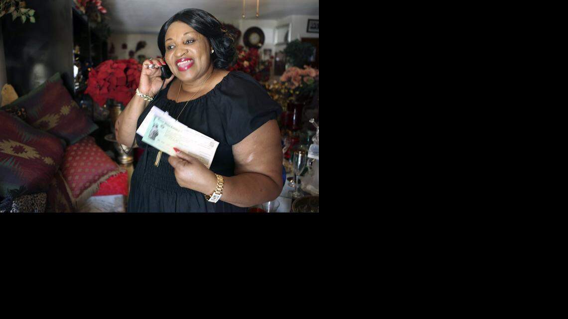 
Alexandria Smith's face lights up with joyful relief as she phones the man who helped her finally get back an IRS tax refund after a three-year wait. But the Palm Beach County cook and cashier, victim of an ID thief who filed a bogus return under her name, is still waiting on two more years of refunds held up by the federal tax agency.


