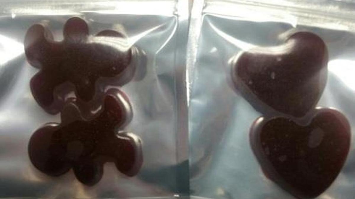 Some of the marijuana infused gummies that led to the arrests of two teens and a woman in Coconut Creek.