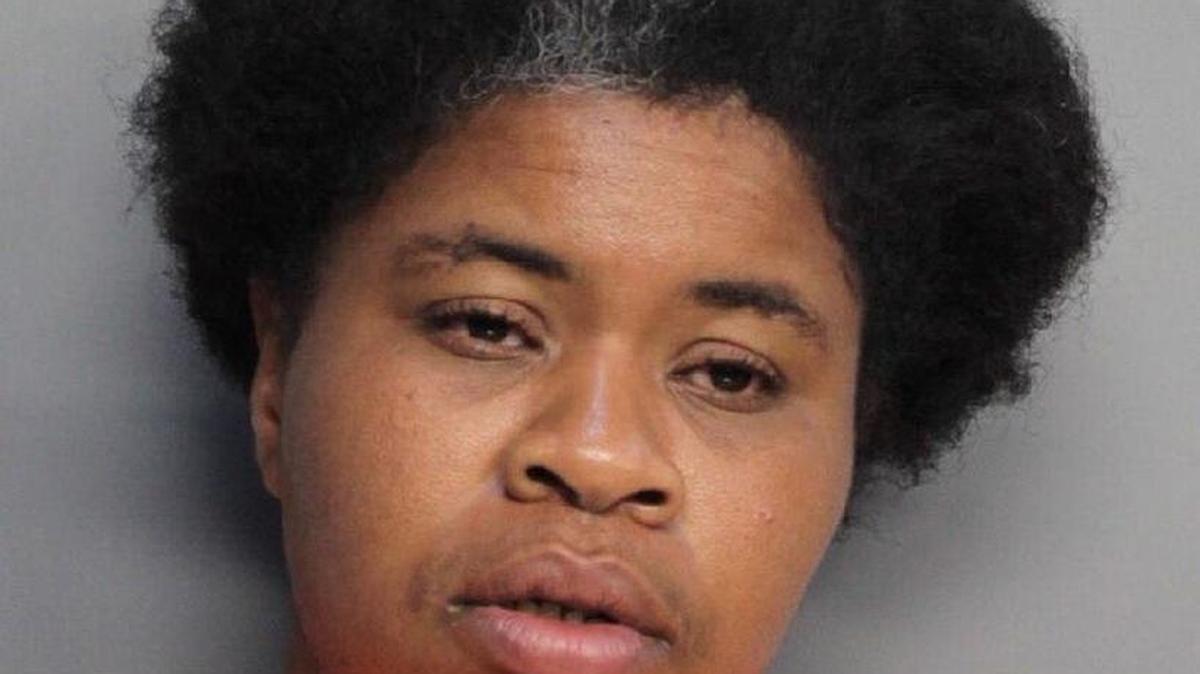 Natasha Hayes, 36, of Miami, is charged with grand theft after police say she stole a car with a loaded gun inside. She was arrested Saturday after she was recognized from surveillance video released by police.