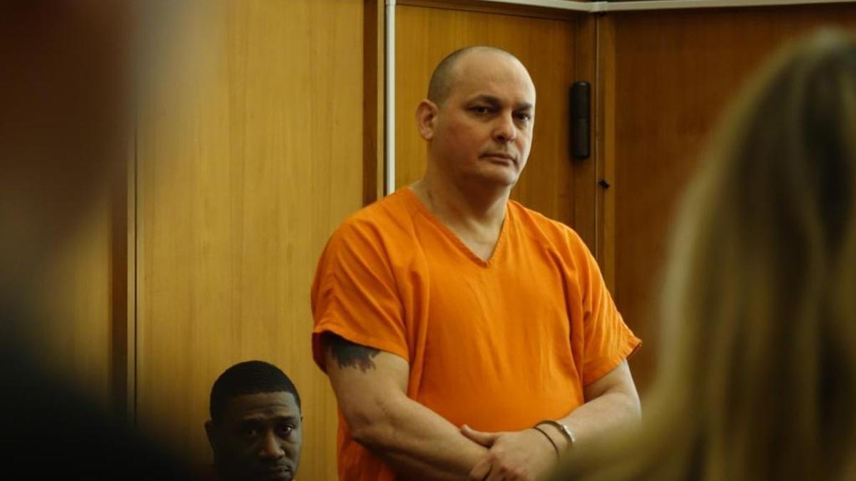Freddy Romero in court Thursday as he pleads guilty to murdering Yoan Vazquez over prized racing pigeons in Miami.