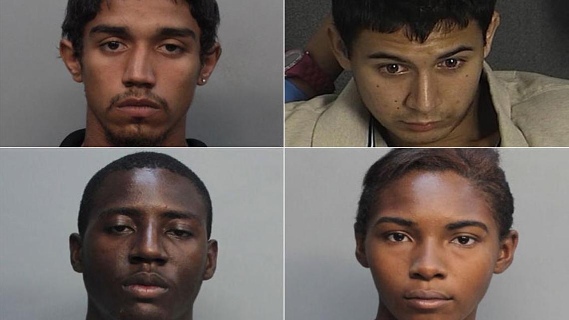 
Clockwise from top left, Kaheem Arbelo, Christian Colon, Desiray Strickland and Jonathan Lucas.
