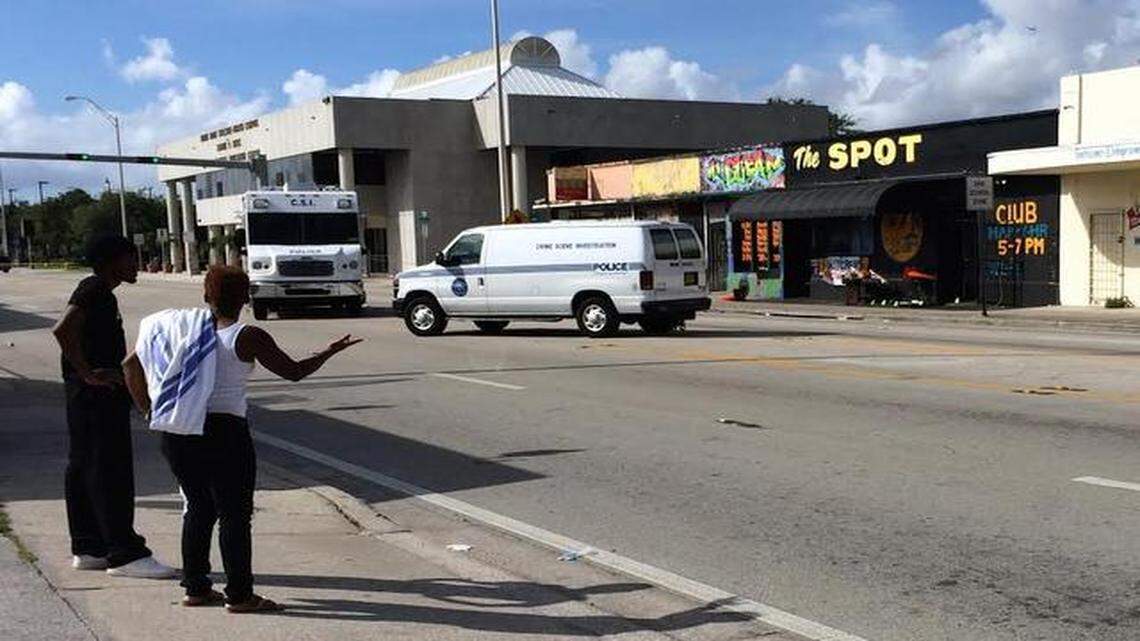 
Fifteen people were shot at The Spot at 1 a.m. Sept. 28. Miami police announced an arrest on Monday.
