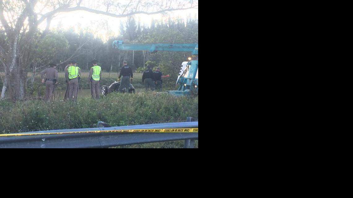 
An SUV, with a body inside, was found in a canal off US 27, just south of Krome Avenue Thursday afternoon.
