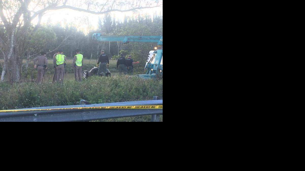 
An SUV, with a body inside, was found in a canal off US 27, just south of Krome Avenue Thursday afternoon.
