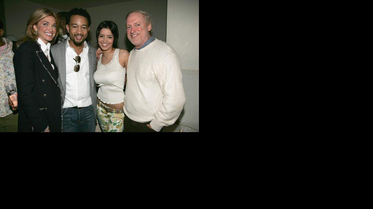 
Stacey Carter, John Legend, Zascha, and Jack Utsick attend the wrap party for musician Alicia Keys' "Diary Tour" at Blvd April 21, 2005 in New York City. 


