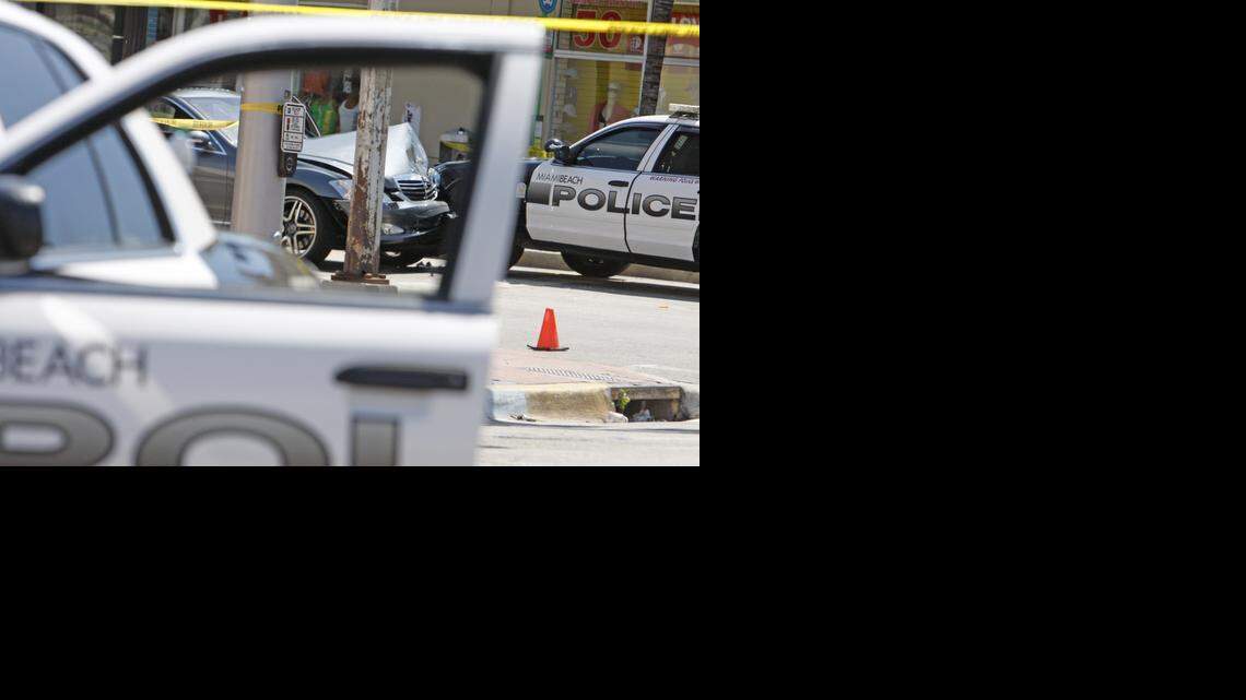 
In this 2011 file photo, Miami Beach police investigate a police-involved shooting Memorial Day weekend. 
