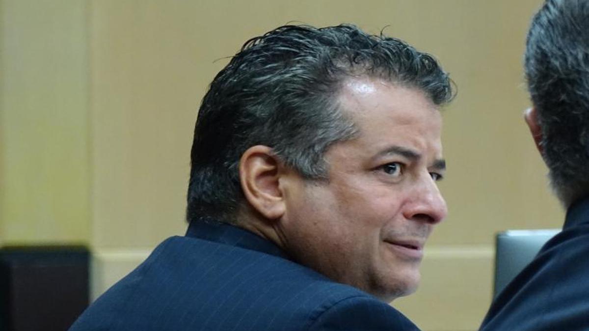 Ex-lawyer Jose Camacho during his sentencing for forgering the signatures of Broward judges. He was sentenced to 364 days in jail, plus 10 years of probation.