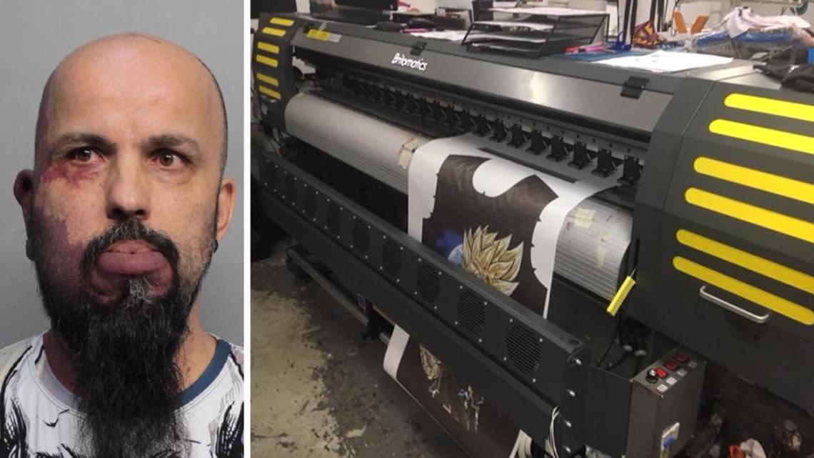 Santiago Mesa, one of the owners of the Artcify shop in Hialeah, was part of a counterfeit fashion operation, police say.