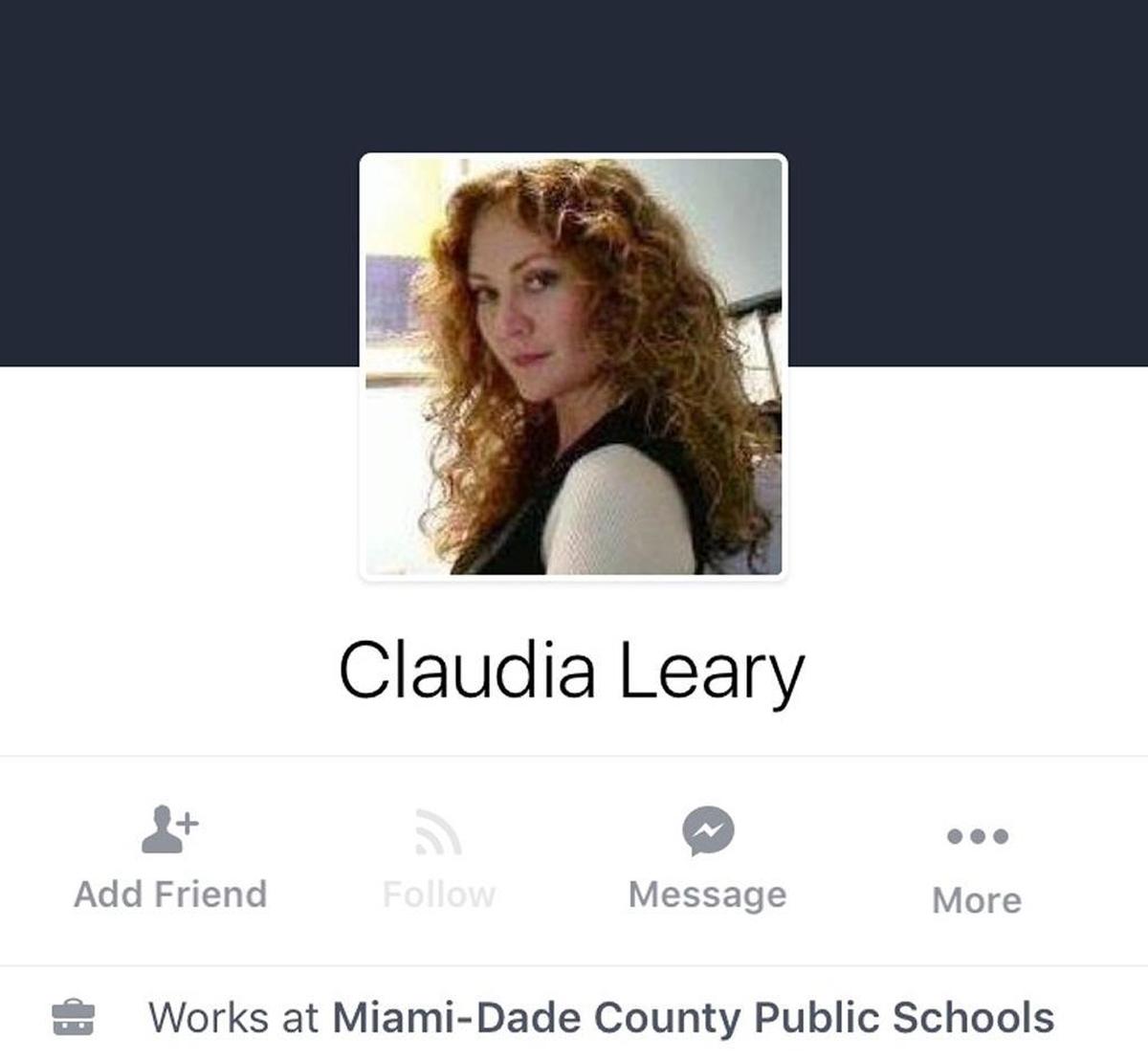 Claudia Leary, the former wife of Dale Leary, is now under investigation as police probe her role, if any, in misconduct involving foreign-exchange students.