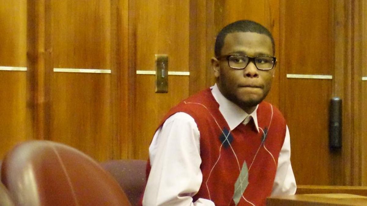 
Jonathan Simon, pictured here in court, was convicted Thursday of murdering 15-year-old Jason Maharaj in North Miami.
