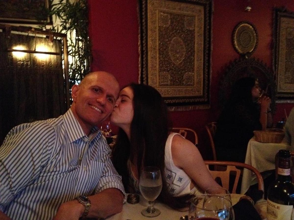 Dale Leary, 50, and his former exchange student, Marta San Jose, now 21.