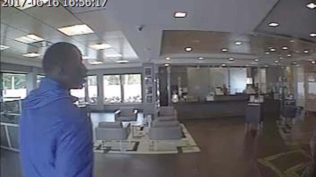 The man who robbed a BankUnited on Northwest 42nd Avenue on Friday is seen in this surveillance photo.