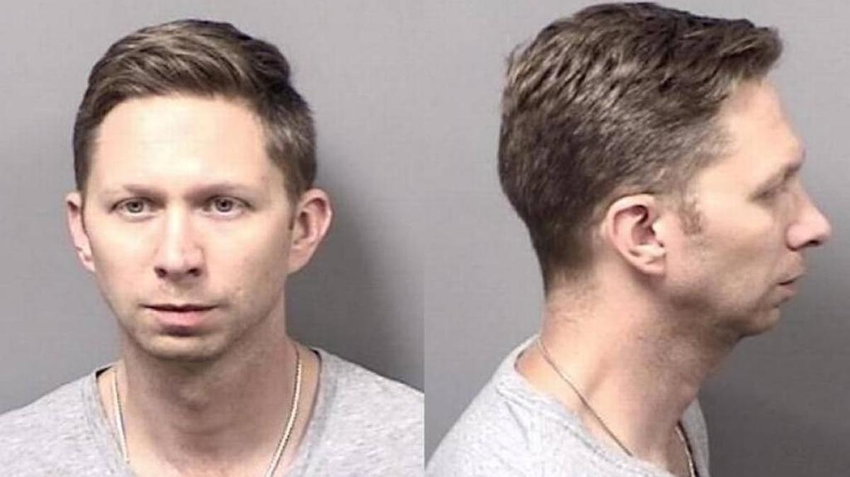 Chad Robison, 36, was arrested after child pornography was discovered on his personal laptop.