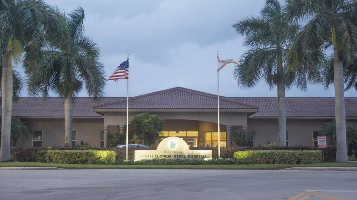 A man gouged the eyes of his roommate at the South Florida State Hospital in Pembroke Pines on Friday, Sept. 22, 2023.