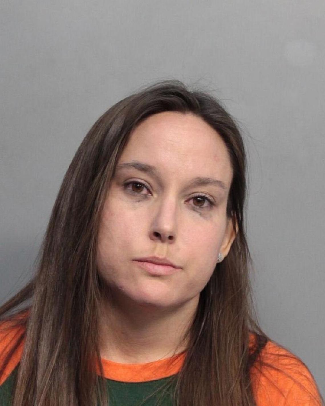 Bridget Freitas, 30, was charged with battery on a law enforcement officer and disorderly conduct after she struck a cop and the officer responded by striking her in the face during a University of Miami football game three weeks ago.