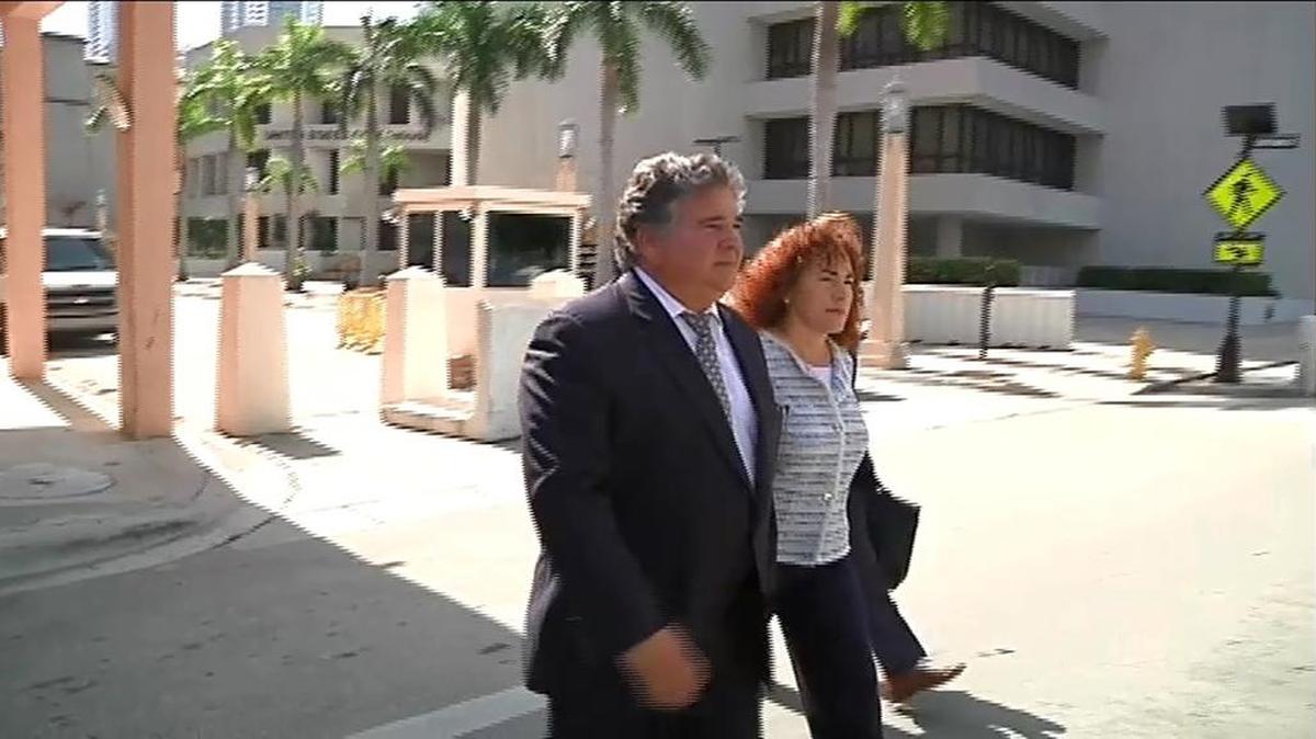 
Rene Sierra shows up for federal court in Miami on Thursday morning.

