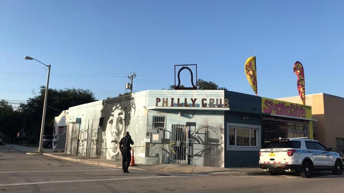 A man was shot outside of Philly Grub in Little Haiti Monday, May 15, 2017.