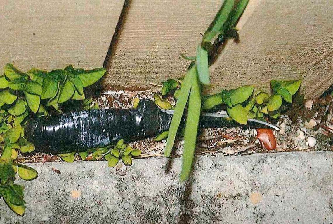 Omar Rodriguez’s attorney claims his client was first threatened by a knife, shown here, before he shot Jose Rey.