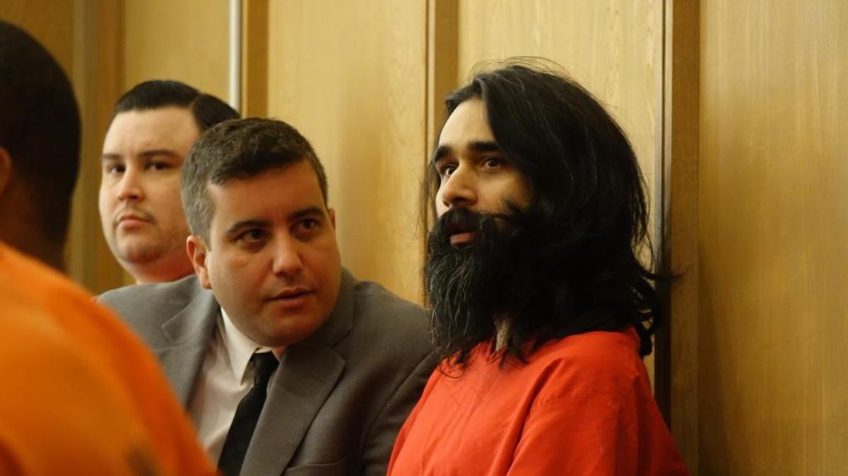 Derek Medina, 33, who shot and killed his wife in South Miami and posted a photo of the body on Facebook, appears in court earlier this year. He is claiming self-defense. His trial for murder is scheduled to start Monday, Nov. 2.
