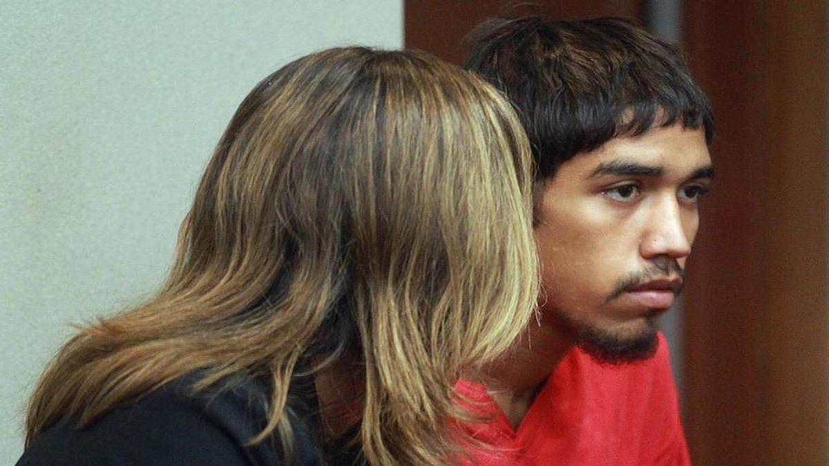 
Kaheem Arbelo, right, was in a court hearing Tuesday, Aug. 25, 2015, with his counsel Kellie Peterson. He and three others have been charged in the June killing of 17-year-old Jose Amaya Guardado, whose horrific killing made headlines across the country.

