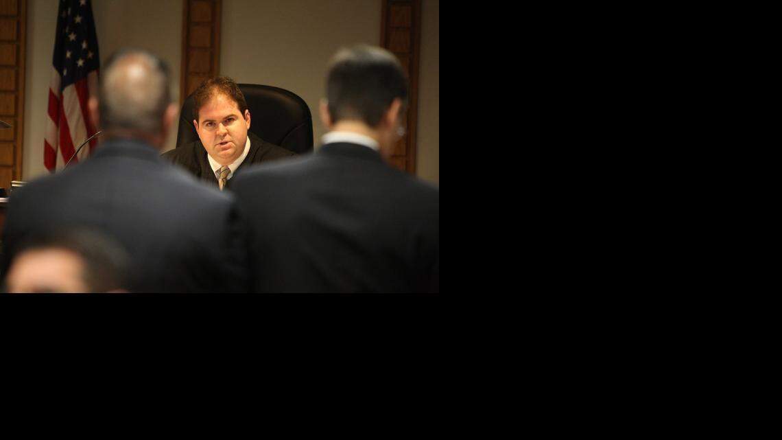 
Judge Robert Luck on the bench in October 2014.
