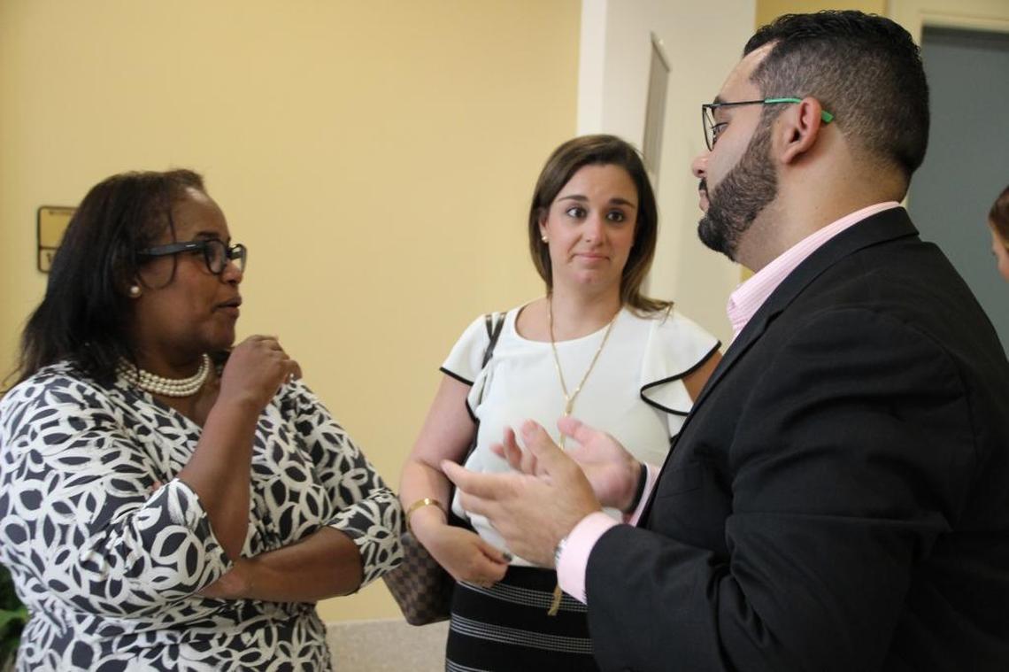 Michelle Mason, senior associate dean, and Karim Batista, managing attorney, launched Florida International University College of Law’s Law Practice, which will provide legal services to families.