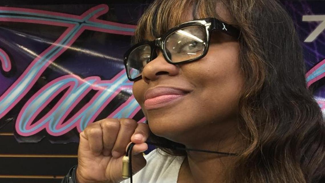 Susan Kennedy is on a mission to end gun violence in Miami-Dade one bullet at a time. She shows off a necklace made from donated bullets.