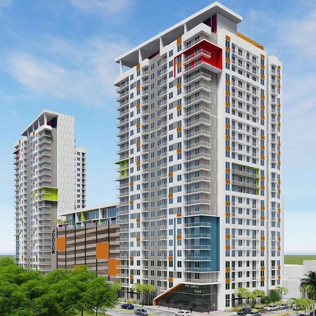 A rendering of The Gallery at West Brickell, the site planned for a new school in Miami’s Brickell neighborhood.