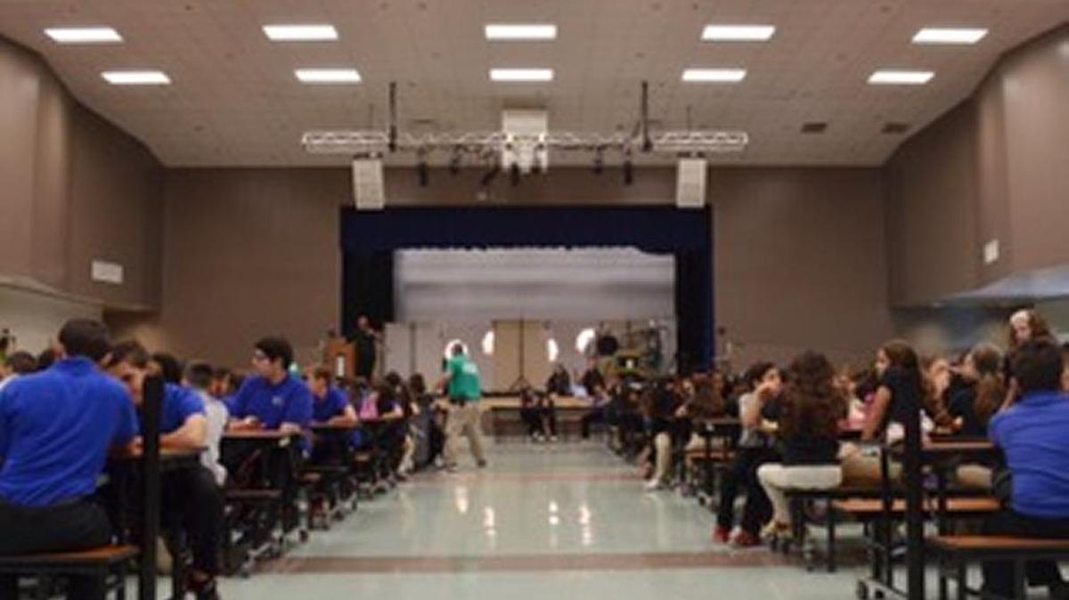 
Miami Arts Studio at Zelda Glazer’s performing arts students use their ‘cafetorium’ for plays, shows and performances. The school district began funding for a new auditorium.
