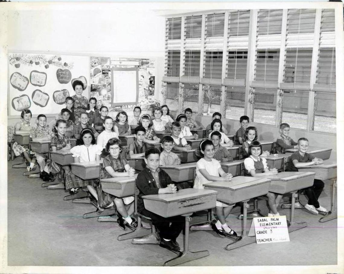 A photo of Francinelee Hand’s 1962-63 third-grade class at Sabal Palm Elementary in North Miami Beach.