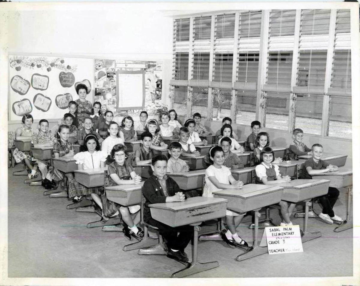 A photo of Francinelee Hand’s 1962-63 third-grade class at Sabal Palm Elementary in North Miami Beach.