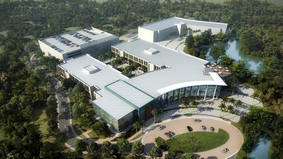 A rendering of Nova Southeastern University’s planned expansion to a new campus in Tampa Bay.