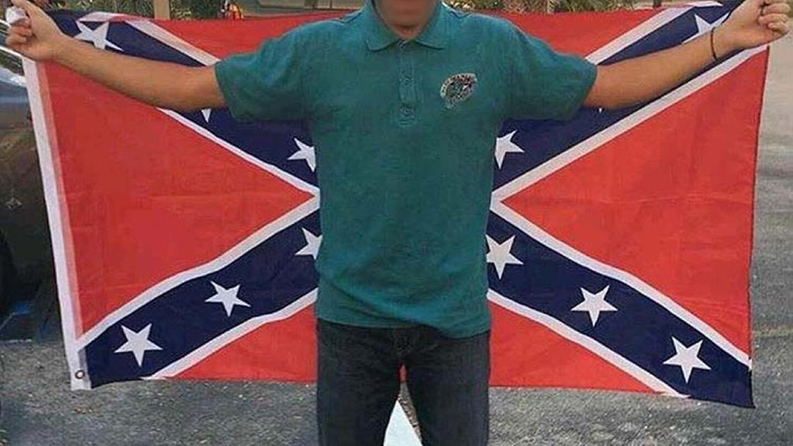 One of the students involved in the incident at Coral Reef Senior High School. The photo was shared on Instagram.