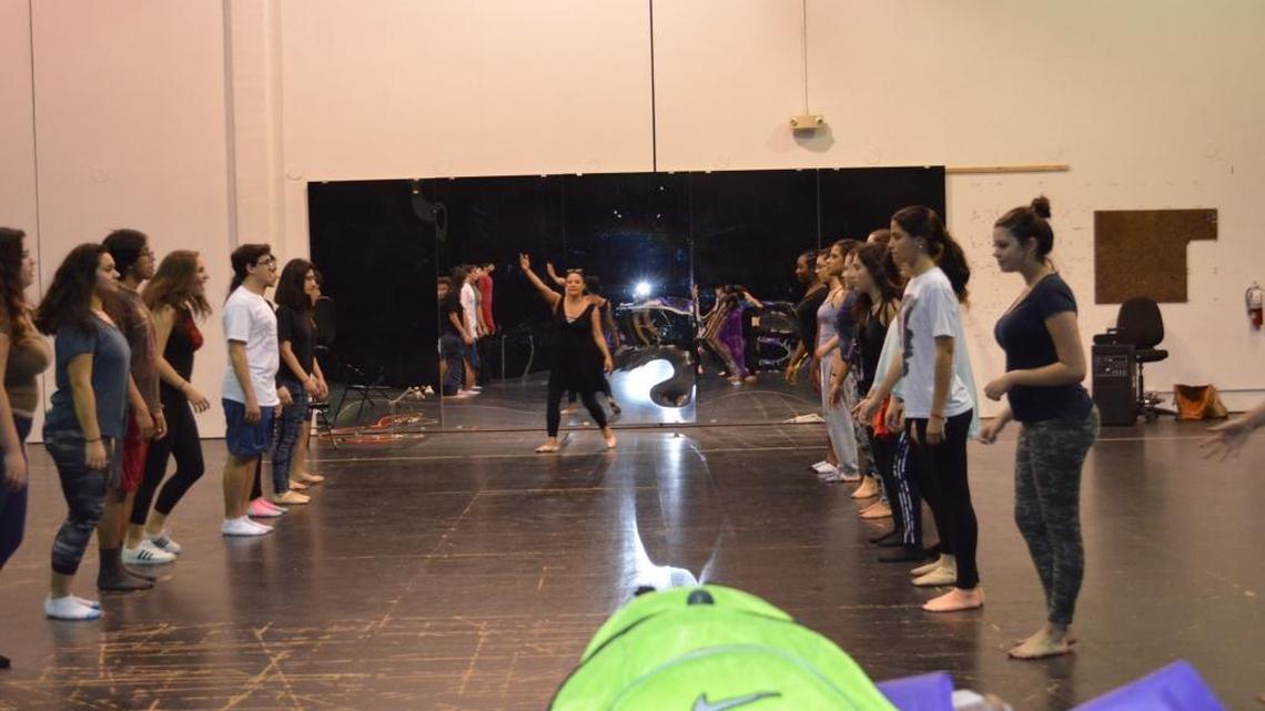 A Youth Artist Learning Academy dance class with instructor Maria Teresa del Real.