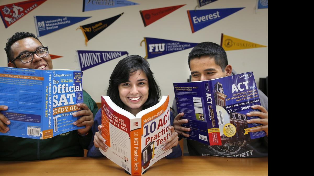 
Edwin Morales, 17, Maria Saenz, 18, and Carlos Eguiluz Rosas, 18, are three of the advance high school seniors at Mater Academy Charter who are the first in their families to graduate from college by completing their college associate degree while still in high school.

