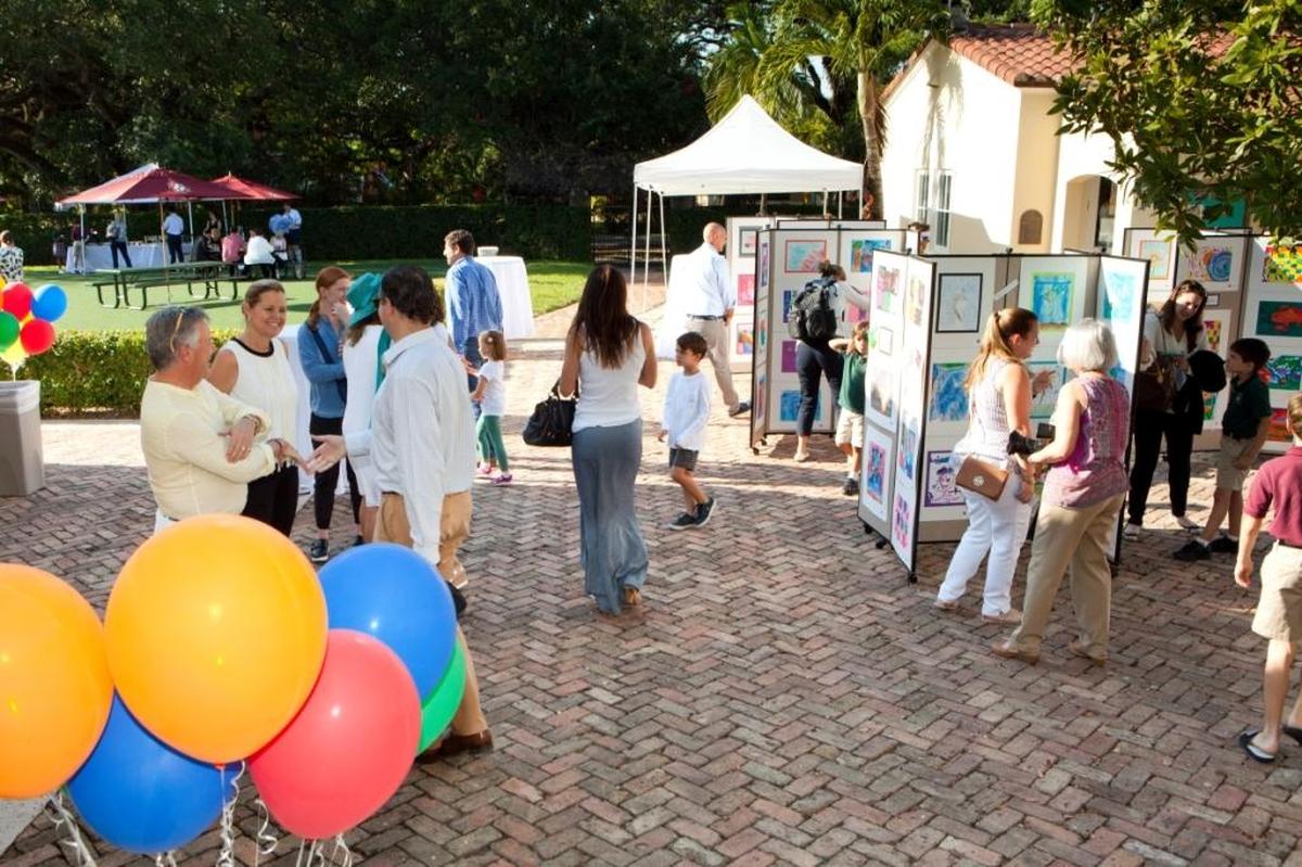 The students of St. Philip’s Episcopal School recently celebrated art and science with the community through an art showcase of their work. Students in pre-kindergarten through fifth grade displayed their visual and animated work to show their year-long studies of artists and visual art styles worldwide. Onlookers from the school and community are pictured viewing various pieces in the school’s courtyard.
