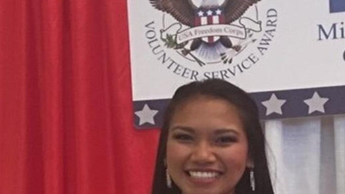 Rising senior Camille Molas was awarded the Presidential Gold Pin and the President’s Volunteer Gold Service Award for her service with mentally and physically challenged children in her community.