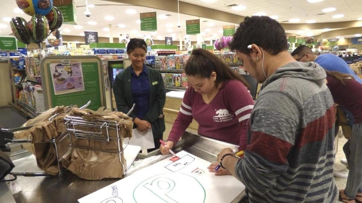 Marathon Middle/High School students at the Middle Keys Publix in May as part of the Kids and the Power of Work program. The purpose was to get behind the scenes to experience possible jobs and the skills necessary to do them.